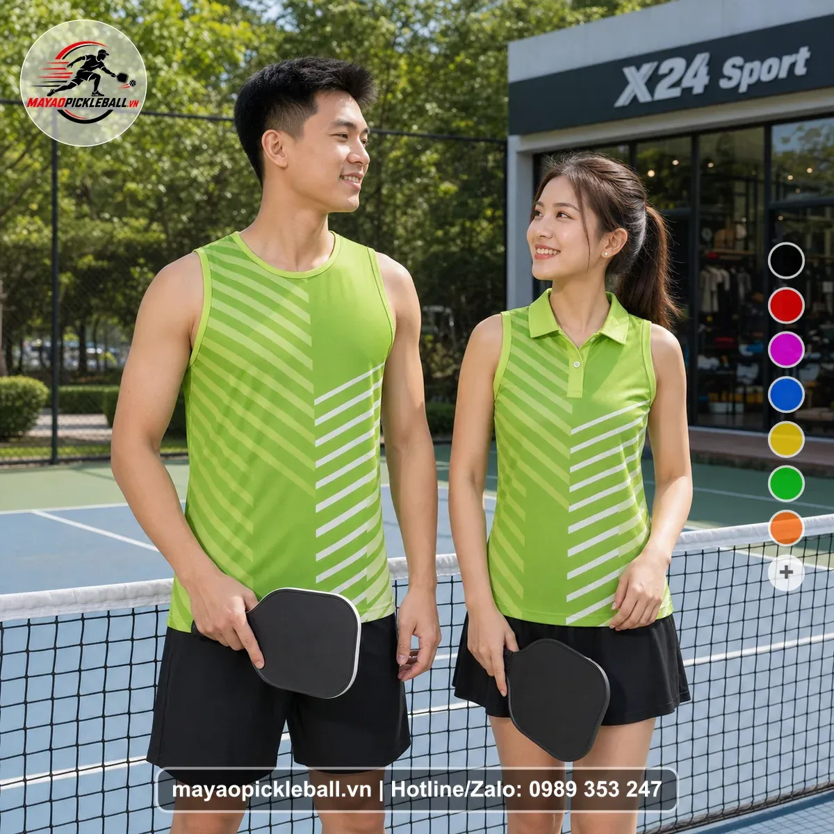 Bộ Quần Áo Pickleball PND-PB-492 Xanh