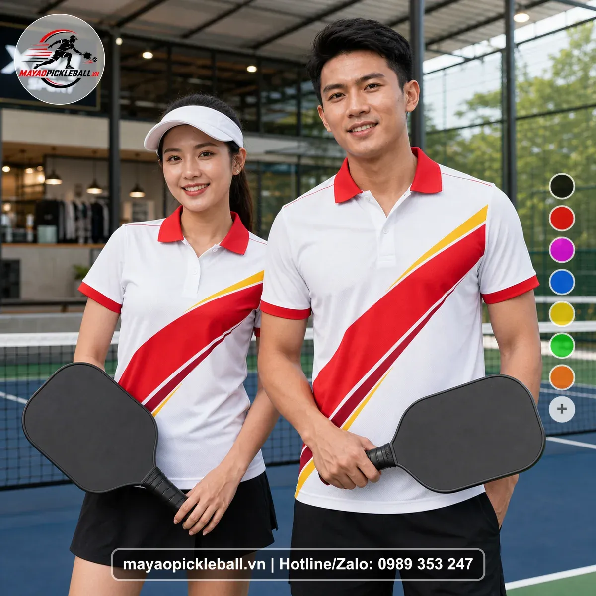 Bộ Quần Áo Pickleball PND-PB-494 Trắng