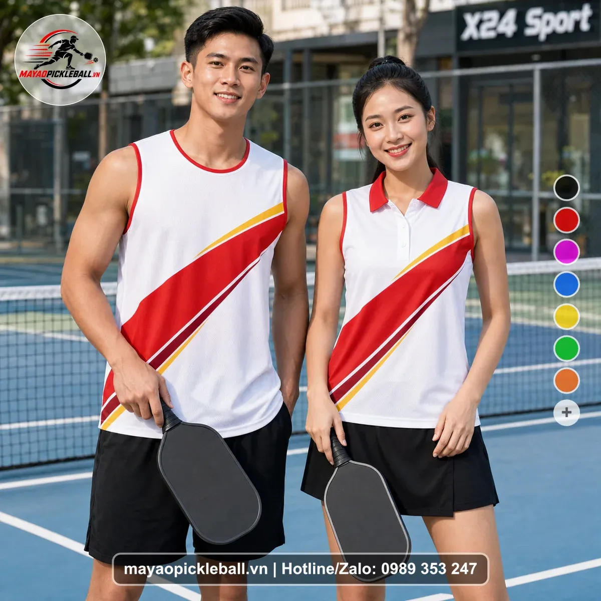Bộ Quần Áo Pickleball PND-PB-494 Trắng