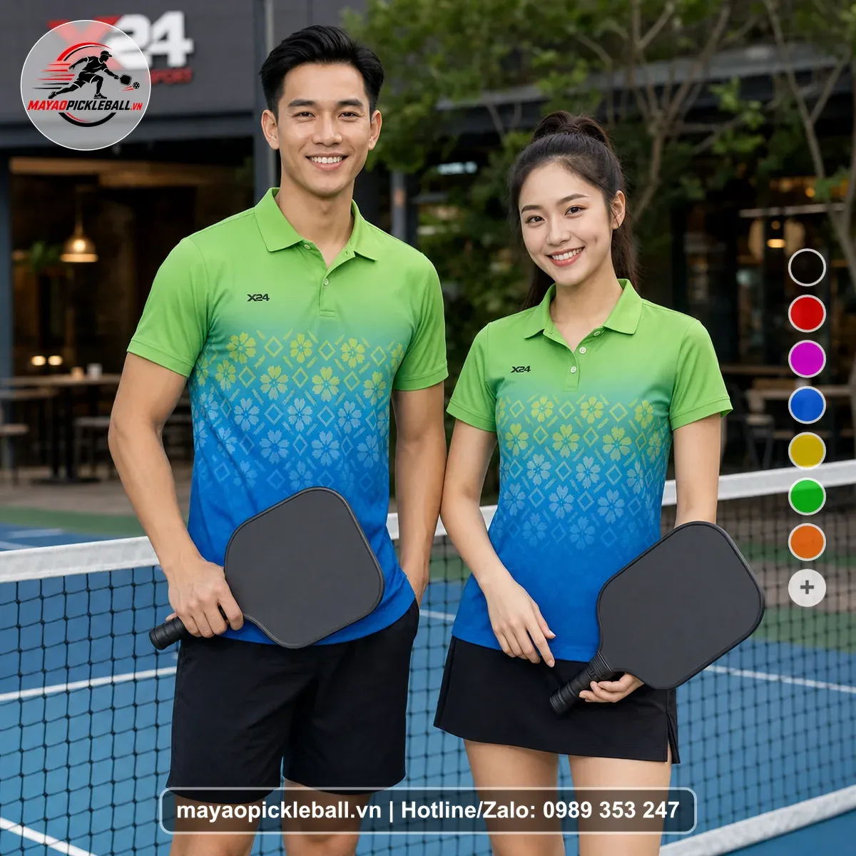 Bộ Quần Áo Pickleball PND-PB-563 Xanh Lá Xanh