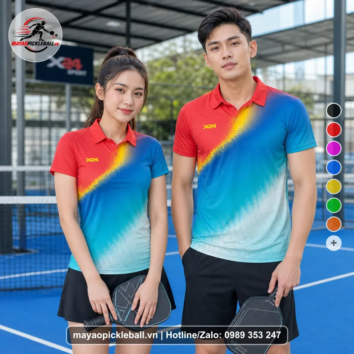 Bộ Quần Áo Pickleball PND-PB-593 Hồng