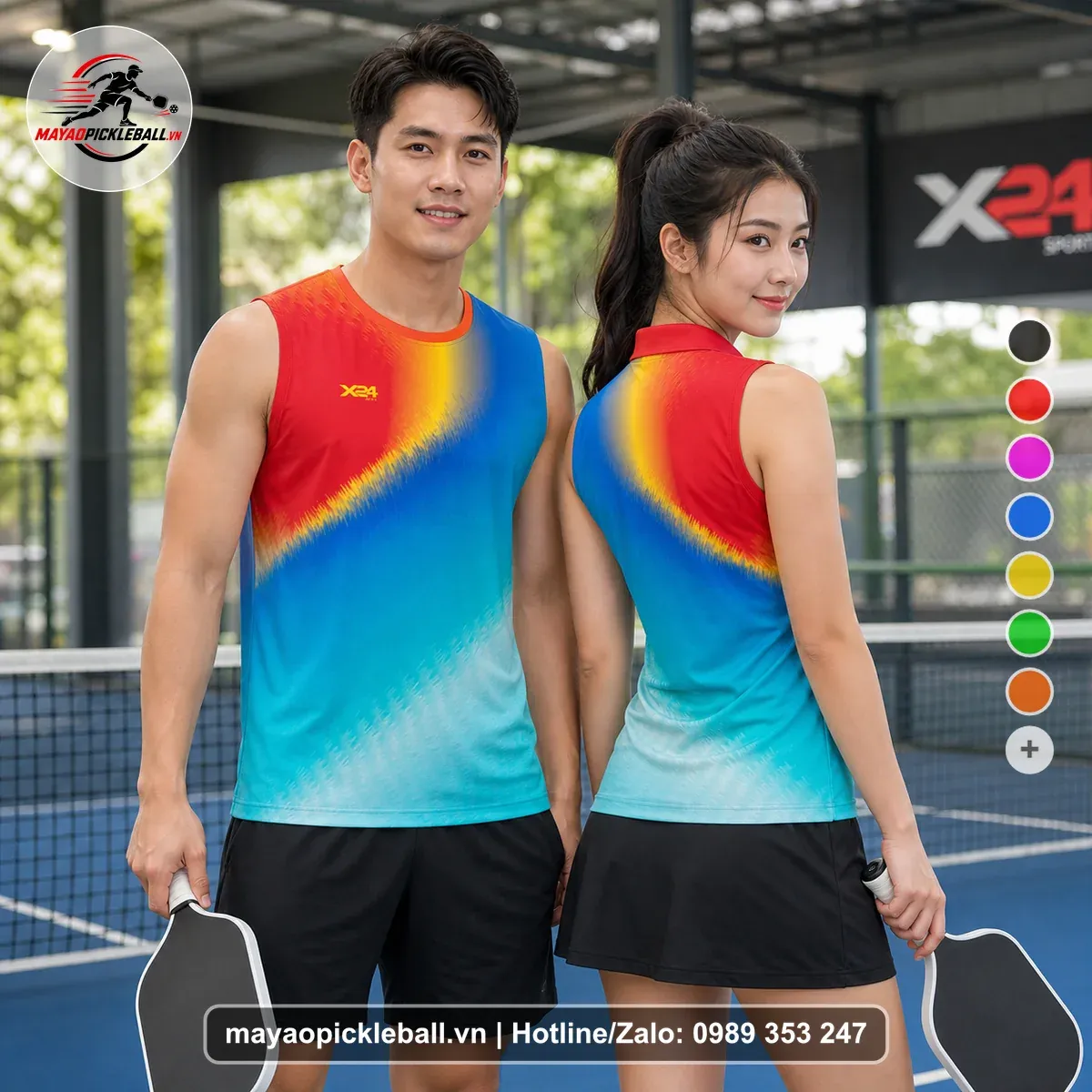 Bộ Quần Áo Pickleball PND-PB-593 Hồng