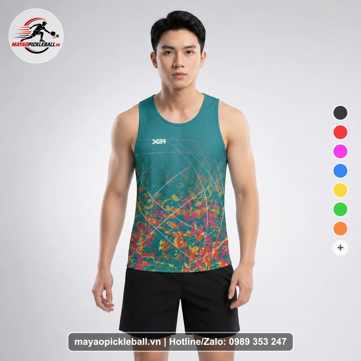Bộ Quần Áo Pickleball PND-PB-081 Xanh Ngọc Xanh Năng Động