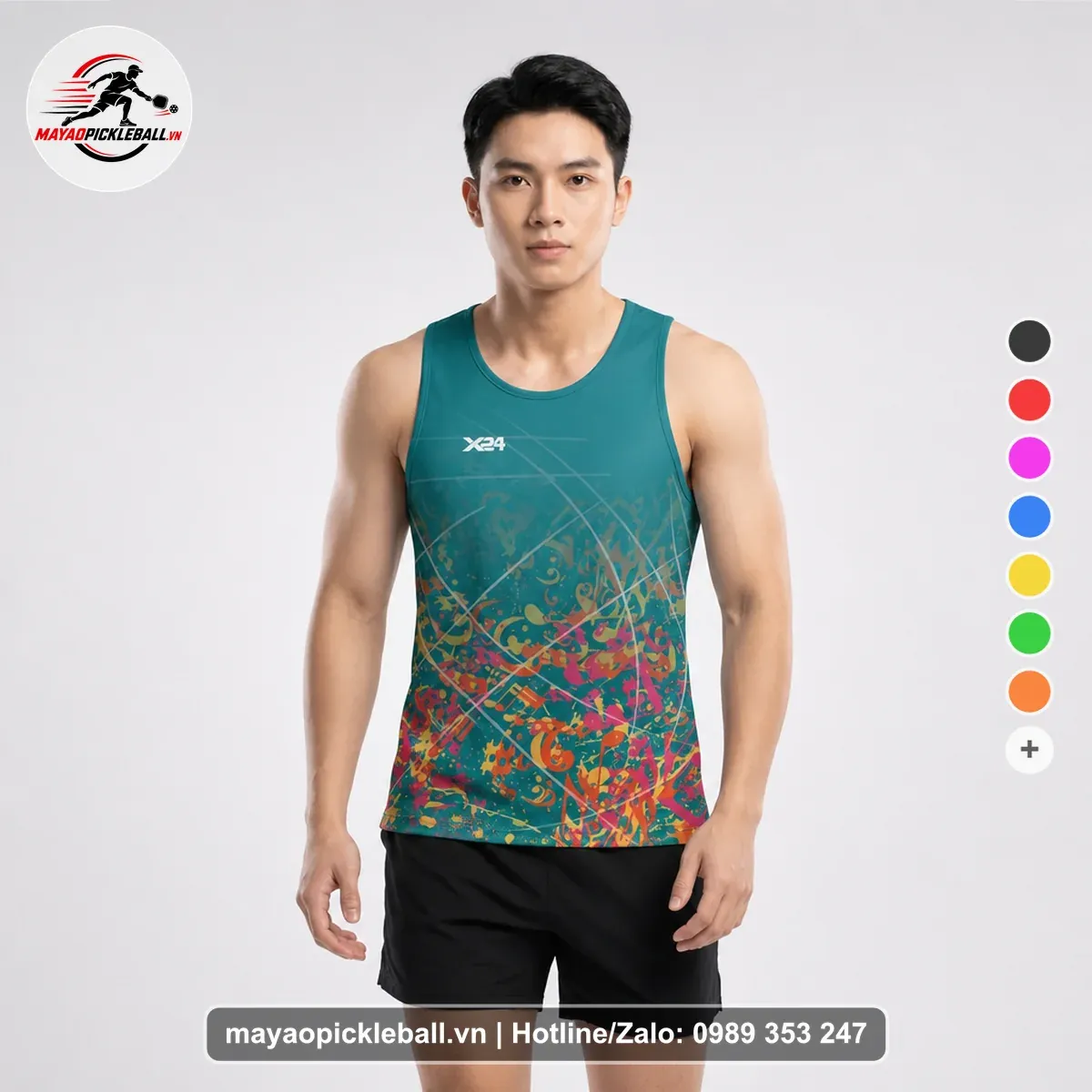 Bộ Quần Áo Pickleball PND-PB-081 Xanh Ngọc Xanh Năng Động